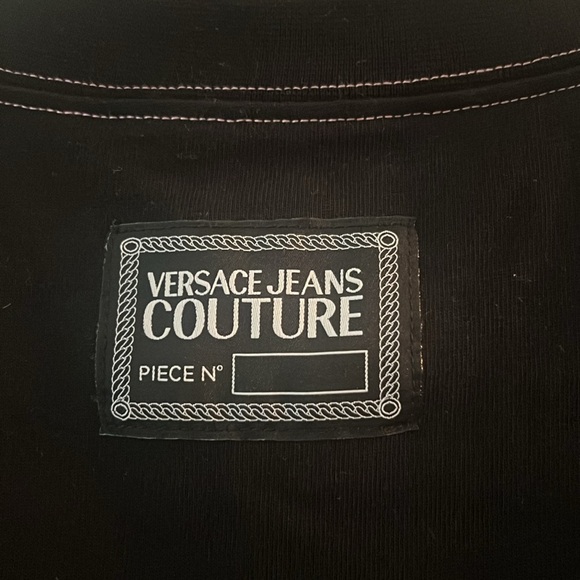 Versace Jeans Couture sunflower garland black/multicolor t-shirt - Picture 4 of 5